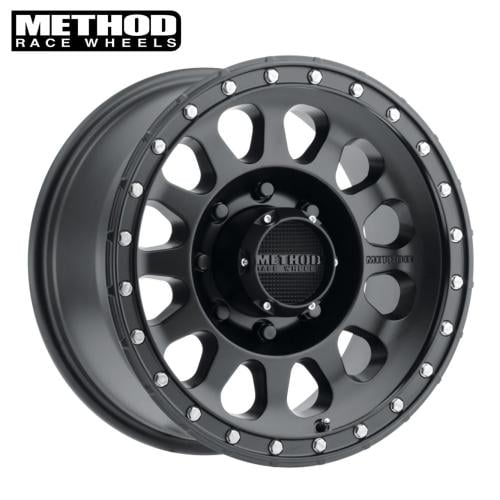 جنط Method MR315 مقاس 17x8.5 – أسود مطفي (لـ GMC H...