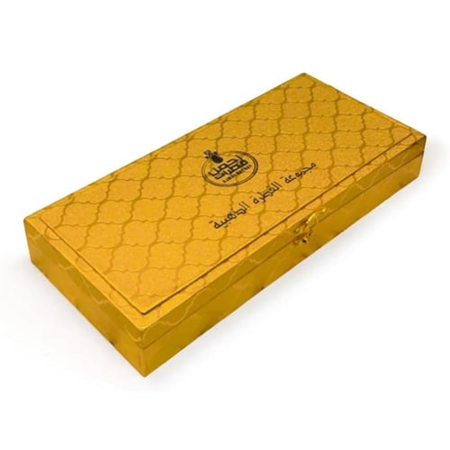 عشرة عطور وساعتين شبيهه الرادو اسود