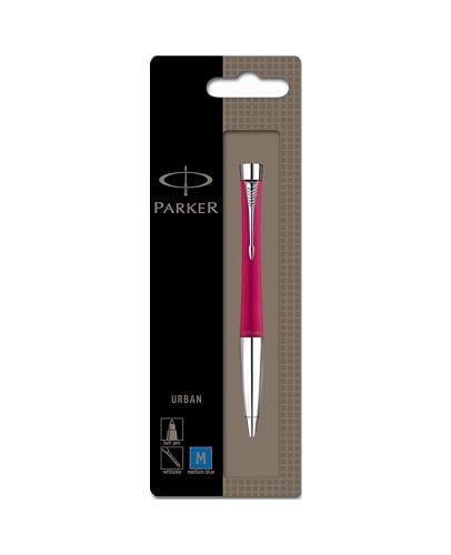 قلم باركر إيربان فاشون احمر مساكة معدن جاف