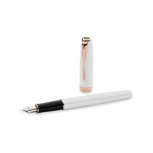 قلم باركر سونيت لؤلؤي حواف مذهبة حبر