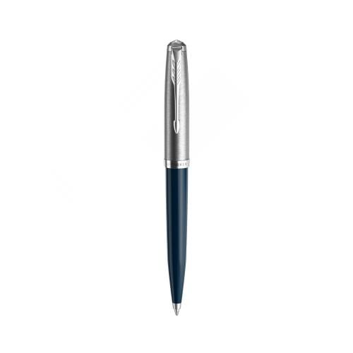 Parkar pen 51 blue middle with ink chrome edges