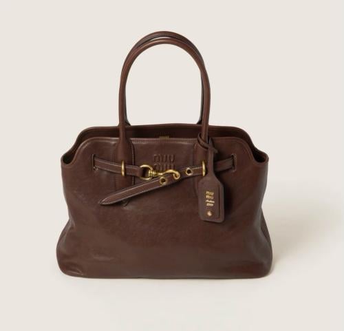 Miu miu Aventure nappa leather bag