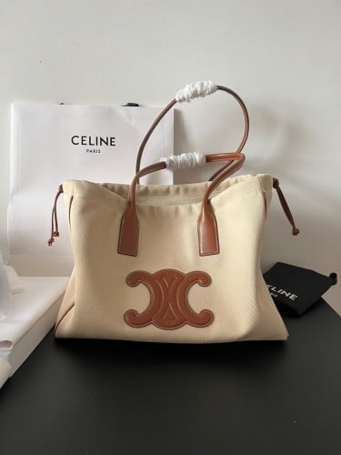 Celine beige tote bag