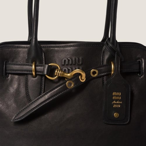 Miu miu Aventure nappa leather bag