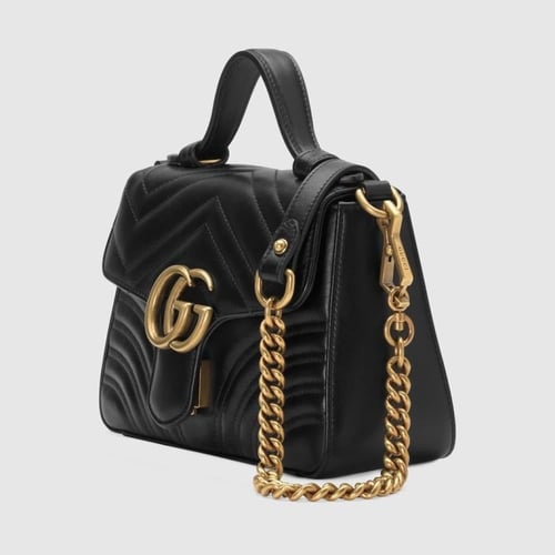 GG MARMONT SMALL TOP HANDLE BAG