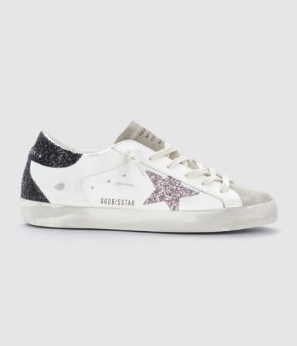 Superstar Leather Sneakers Cream Mauve Black