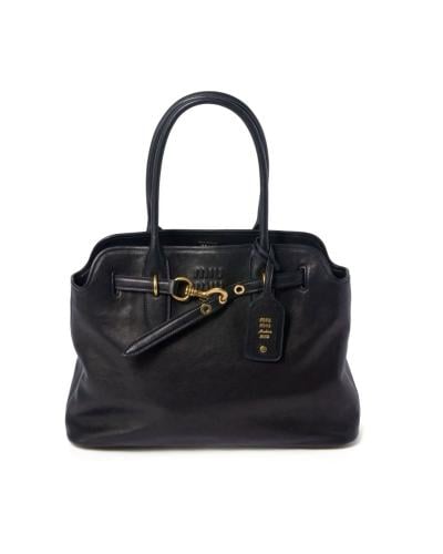 Miu miu Aventure nappa leather bag