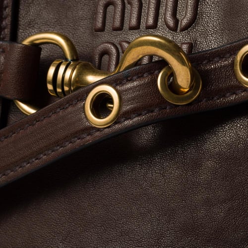 Miu miu Aventure nappa leather bag