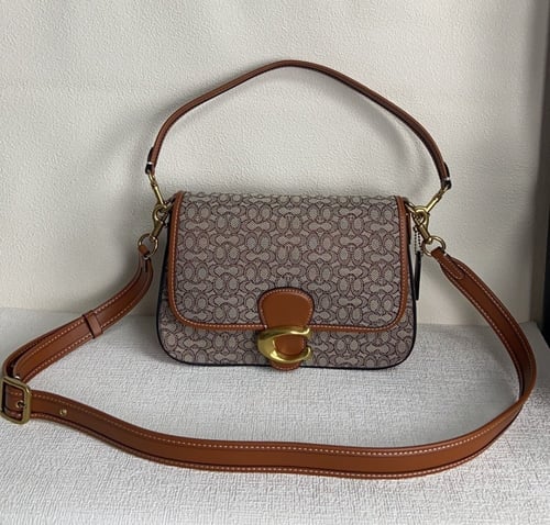 Soft Tabby Shoulder Bag In Micro Signature Jacquar...