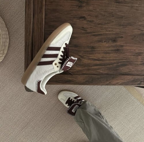 Adidas Samba by wales bonner Beige dark red