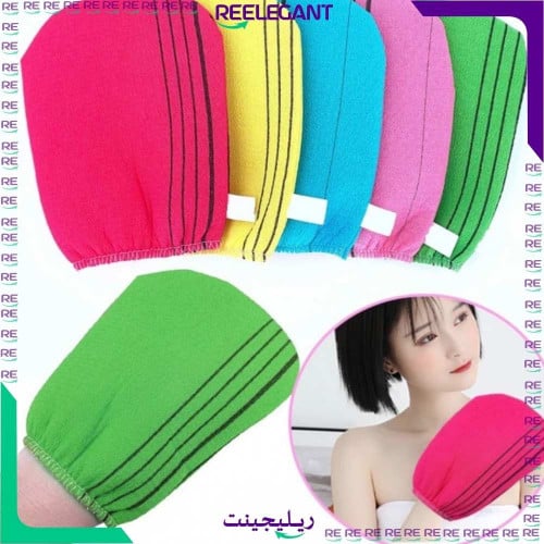 ليفة استحمام كوريه للجسم بتصميم قفازات لتنظيف الجس...