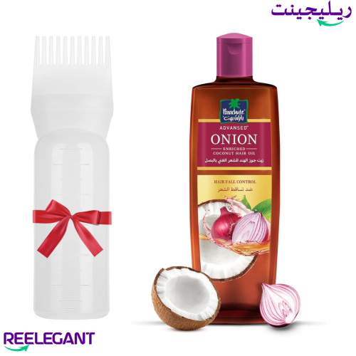 باراشوت، زيت الشعر، خلاصة البصل وجوز الهند، يعزز ن...