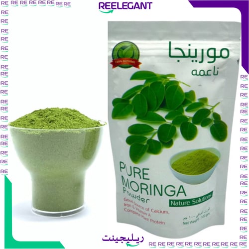 مسحوق ورق المورينجا العضوي