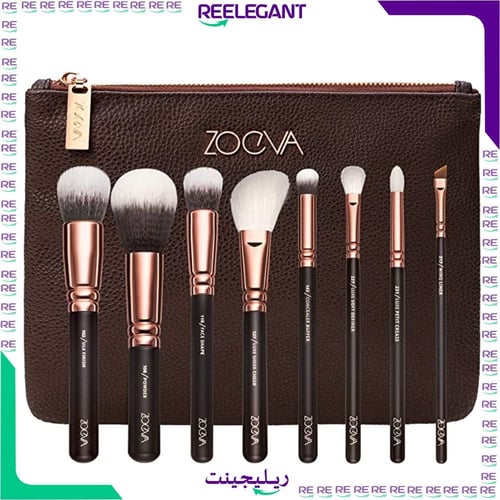 مجموعة فرش مكياج روز جولدن الفاخرة من زويفا