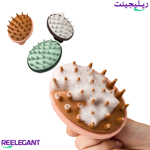 فرشاة تدليك فروة الرأس اللوان عشوائيه