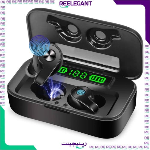 سماعات أذن لاسلكية بلوتوث 5.0 صوت ستيريو مقاومة لل...