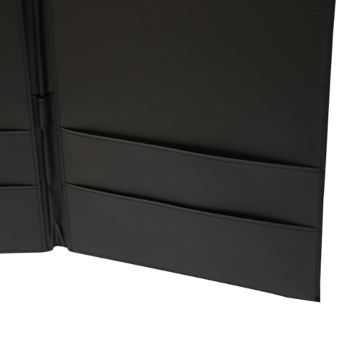 ملف الخدمات للغرف جلد اسود 23*32 سم