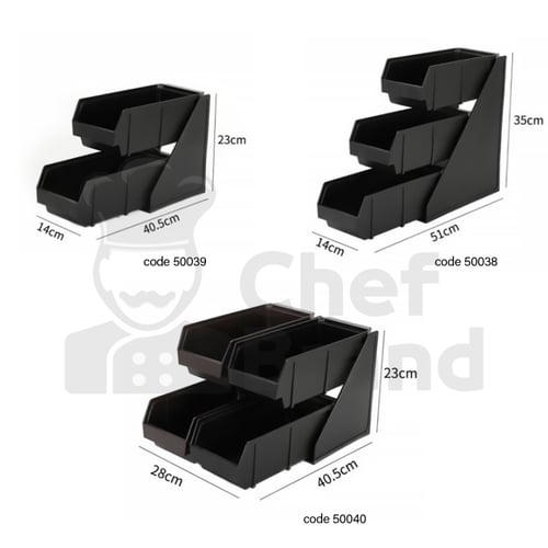 صندوق بلاستك خدمة 3 خانة