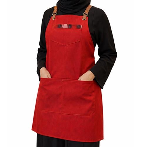 مريلة قماش متعددة الاستخدامات احمر 90011