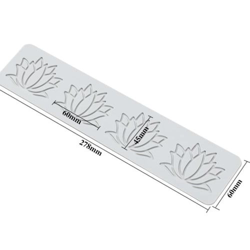 قالب سيلكون لتزيين الطبق 3*60*278 ملم