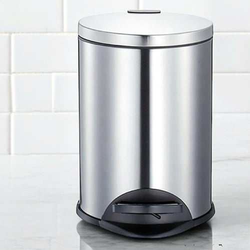 سلة مهملات استيل غطاء هيدرولك