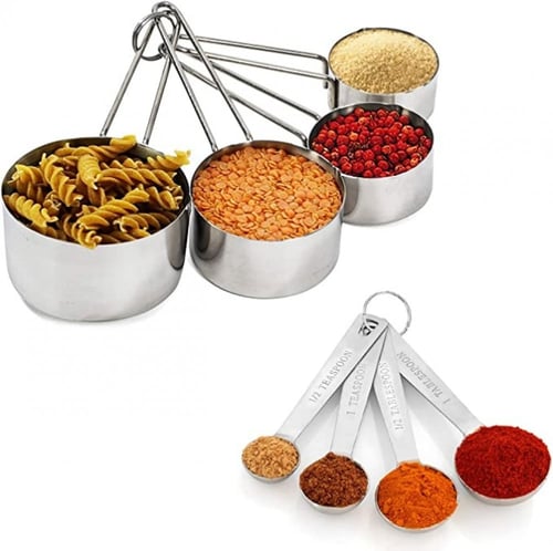 طقم 4 اكواب معاير استيل