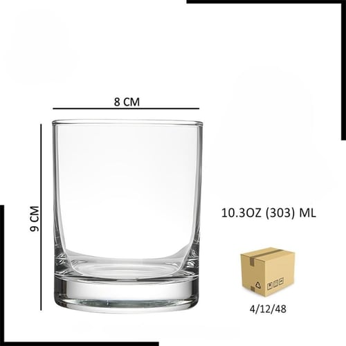 كوب زجاج 2524 اولد فاشن 303 ملي 7 اونز 48 حبة