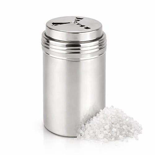 Salt Shaker with Adjustable Rotating Lid