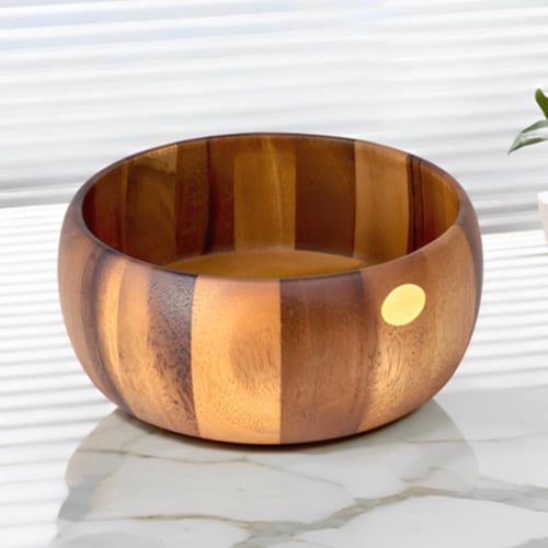 زبدية خشب تقديم تايلندي