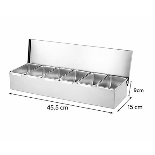 صندوق بهارات استيل 4/5/6 خانات