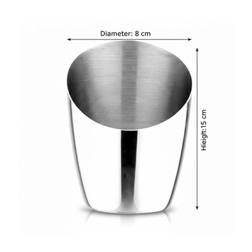 سلة وجبات خفيفة استيل 15x8 سم