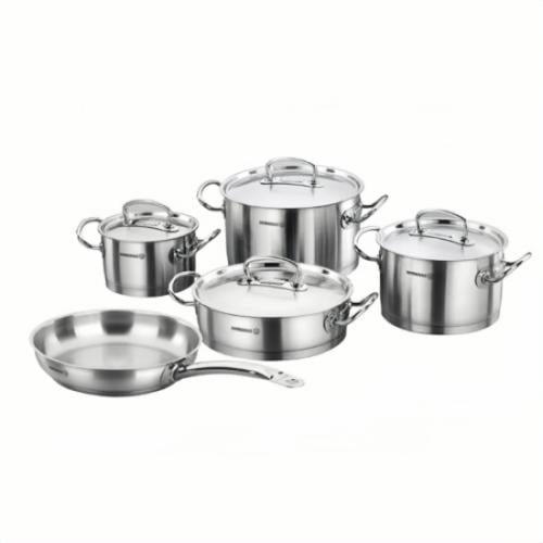 كوركوماز طقم قدور طبخ برولاين ستانلس ستيل 9 قطع