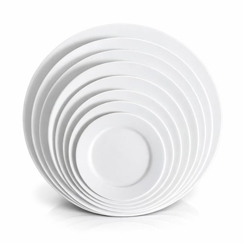 صحن سيراميك دائري مسطح مقاسات