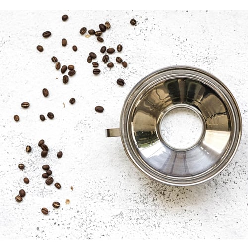 قمع قهوة ستيل