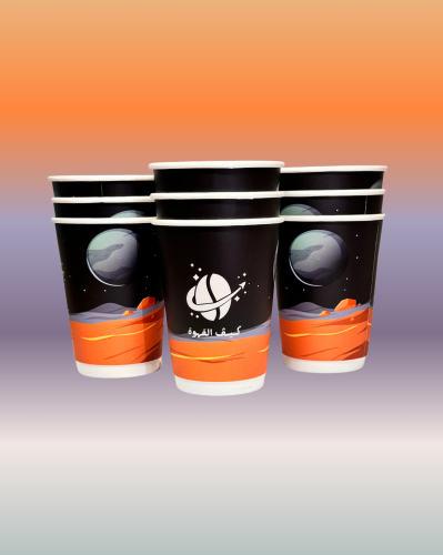 أكواب كيڤ القهوة الورقية 12oz