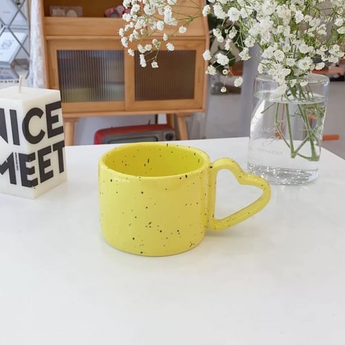 كوب سيراميك بمقبض قلب 200ml