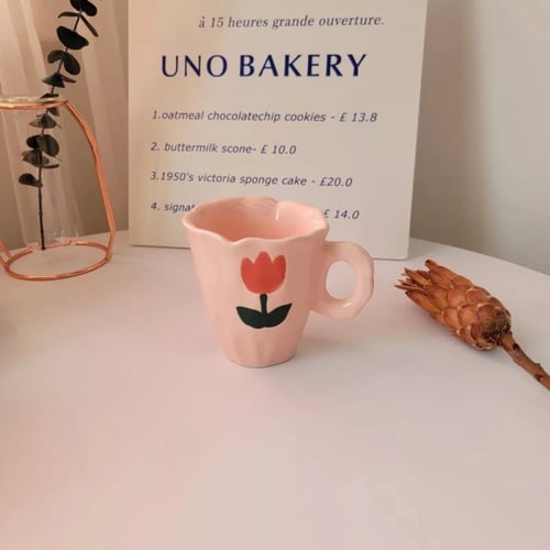 كوب سيراميك بعدة أشكال مرسومة 250ml