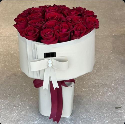 بوكيه ورد طبيعي