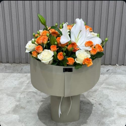 بوكيه ورد طبيعي