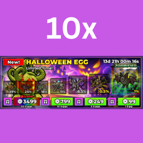 x10 Halloween Egg - ماب سرقة البيض