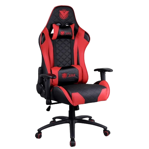كرسي قيمنق دايموند (أحمر وأسود) - ASA