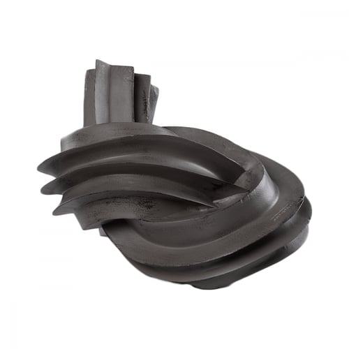 ديكور جداري على شكل عقدة باللون الرمادي