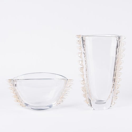 مزهرية من الكريسال الشفاف الفاخر