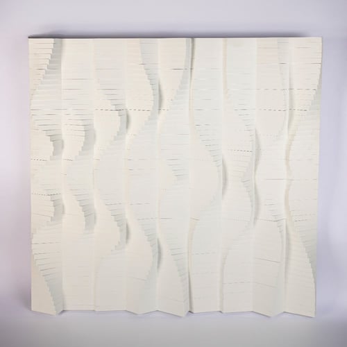 (إيقاع أبيض) لوحة حائط ثلاثية الأبعاد