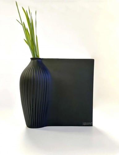 مزهرية مخططة أسود