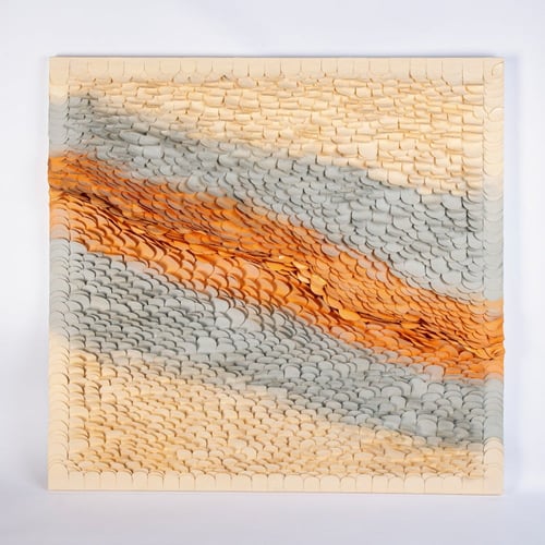 (الرمال الذهبية المتحركة) لوحة حائط ثلاثية الأبعاد