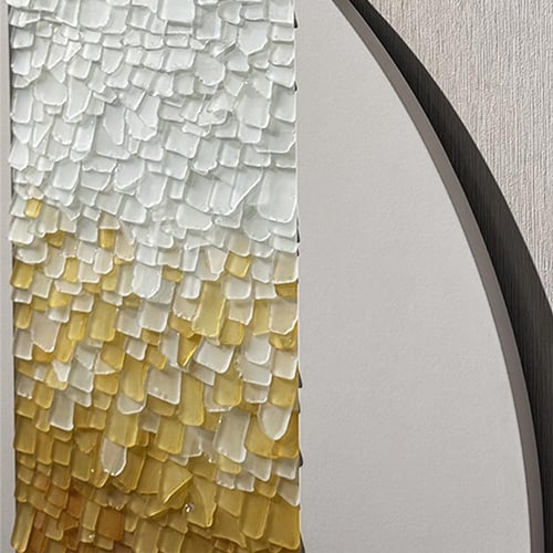 (فسيفساء الغروب) لوحة حائط ثلاثية الأبعاد من حجر ا...