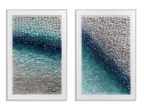 (همسات المحيط) لوحة حائط ثلاثية الأبعاد