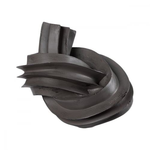 ديكور جداري على شكل عقدة باللون الرمادي