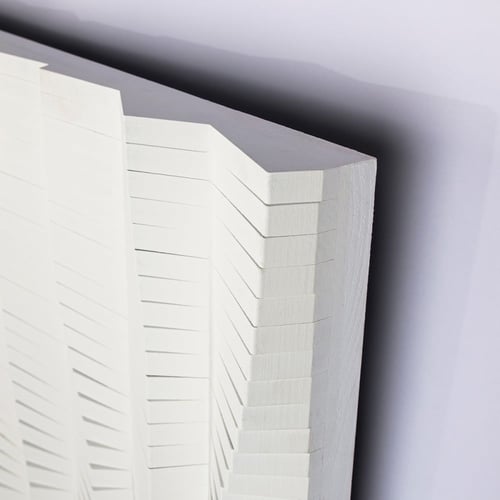 (إيقاع أبيض) لوحة حائط ثلاثية الأبعاد